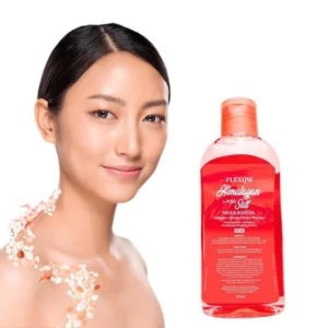 FLEXQW Himalayan Pink Salt Body & Face Oil with Collagen, Korean Citron, Moringa SPF30