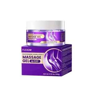 FLEXQW Glucosamine Double Effect Massage Gel for Joint & Muscle Relief