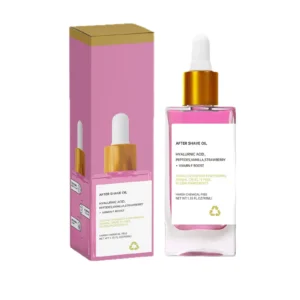 Strawberry After Shave Oil for Smooth Skin, Hydration, and Body Treatment